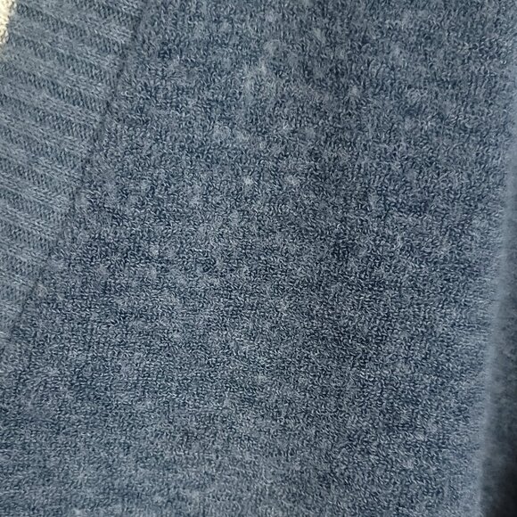 Vtg Intrepid Sweater Men's Large Blue Pullover V Neck Grandpa Preppy Grunge - Picture 4 of 8